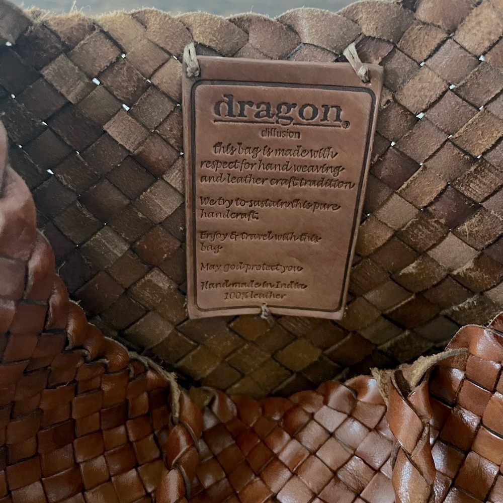 Dragon Diffusion Brown Woven Tote - Picture 5 of 14